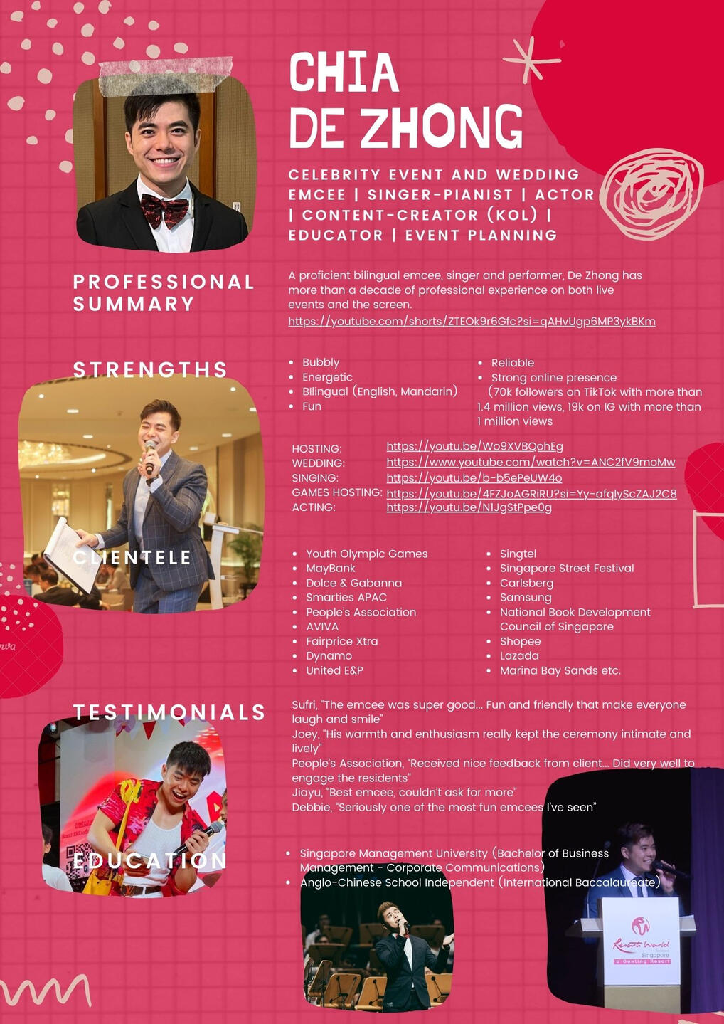 Downloadable CV
